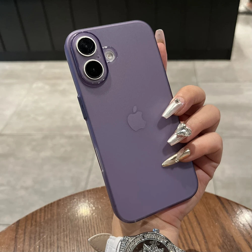 Ultra Thin PP Case For iPhone 18 17 16 15 14 13 12 11 Pro Max 16 15 Plus Matte Cover For iPhone 18Pro Slim Clear Shockproof Case