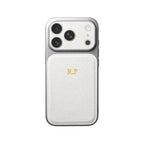 Personalise Gold Silver Initials Letter Leather Case For iPhone 15 14 13 17 Pro Max 14 16 Plus 17 Air Luxury Lens Protection Cas