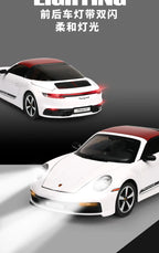 1:32 911 Targa 4S Sports Car Alloy Car Model Simulated Children's Toy Collection Ornaments for Boys Gifts