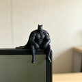 Spider Man Venom Batman Sitting Posture Anime Figure Statue Statue Collection Model Toy Car Desktop Ornament Collect Toy Gift