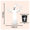 Large Inflatable Halloween Ghost Decor, Standing Ghost Yard Decoration, PVC Outdoor Lawn Garden Halloween Party Display Prop