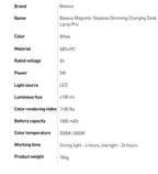 Baseus Desk Light Magnetic Hanging Table Lamp Rechargeable LED Stepless Dimming Desk Lamp Read Study Work Eye Protection Light