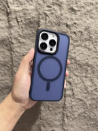 Matte Magnetic Original Phone Case For iPhone 18 Air 17 16 15 14 12 11 13 Pro Max 16e Plus For Magsafe Wireless Charging Cover