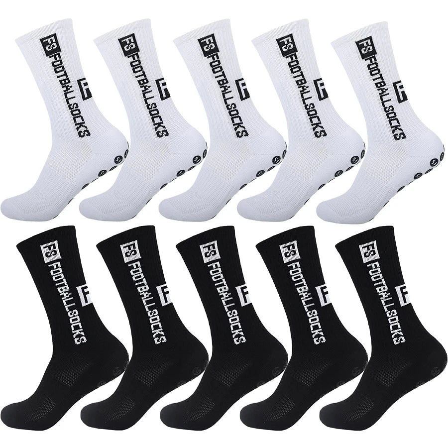 10Pairs Men Women Non Slip Grip Socks Tailored for Soccer Cycling Hiking Shockproof and Elastic