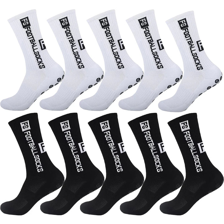10Pairs Men Women Non Slip Grip Socks Tailored for Soccer Cycling Hiking Shockproof and Elastic