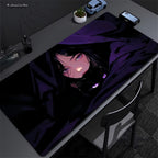 Anime Girl Purple Cute Mouse Pad XXL Laptop Gamer Cabinet Keyboard Rug Computer Kawaii Desk Mat Non-slip Large Mousepad 90x40cm