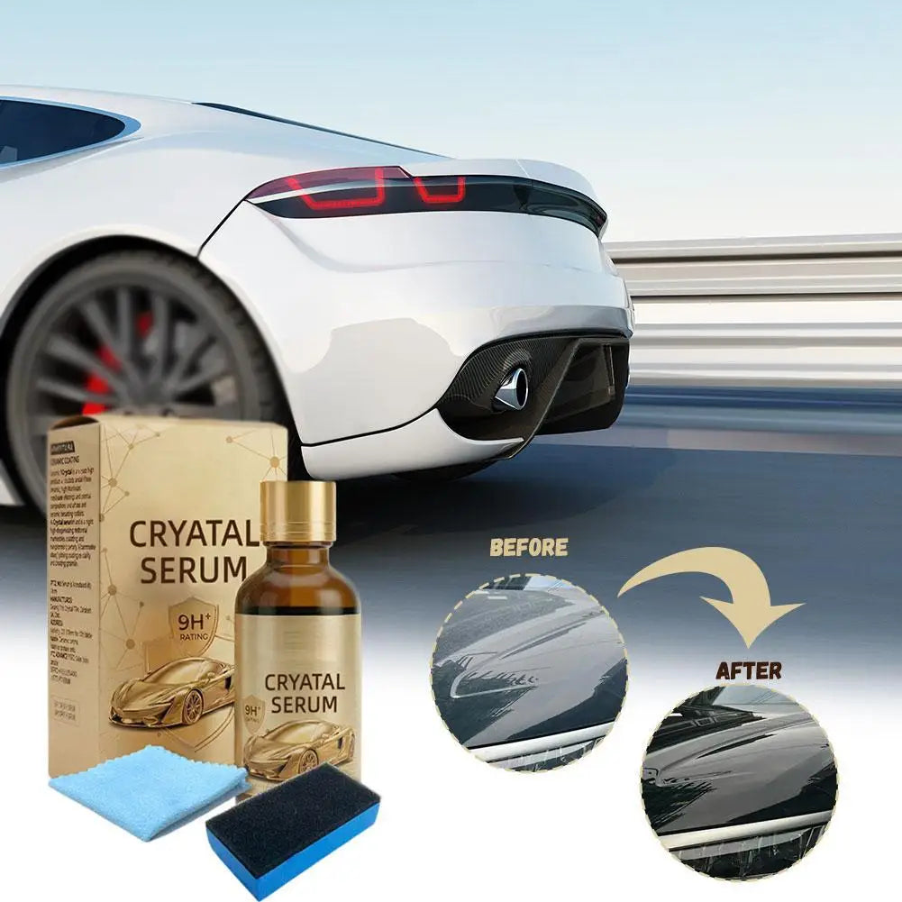 9H Ceramic Coating Kit for Car 100ml Graphene Crystal Serum Hydrophobic Anti Scratch High Gloss Paint Protection DIY