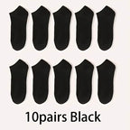 5/10-Pack Unisex Comfort-Fit Ankle Socks For All, Breathable & Lightweight - Ideal For Sports & Daily Wear