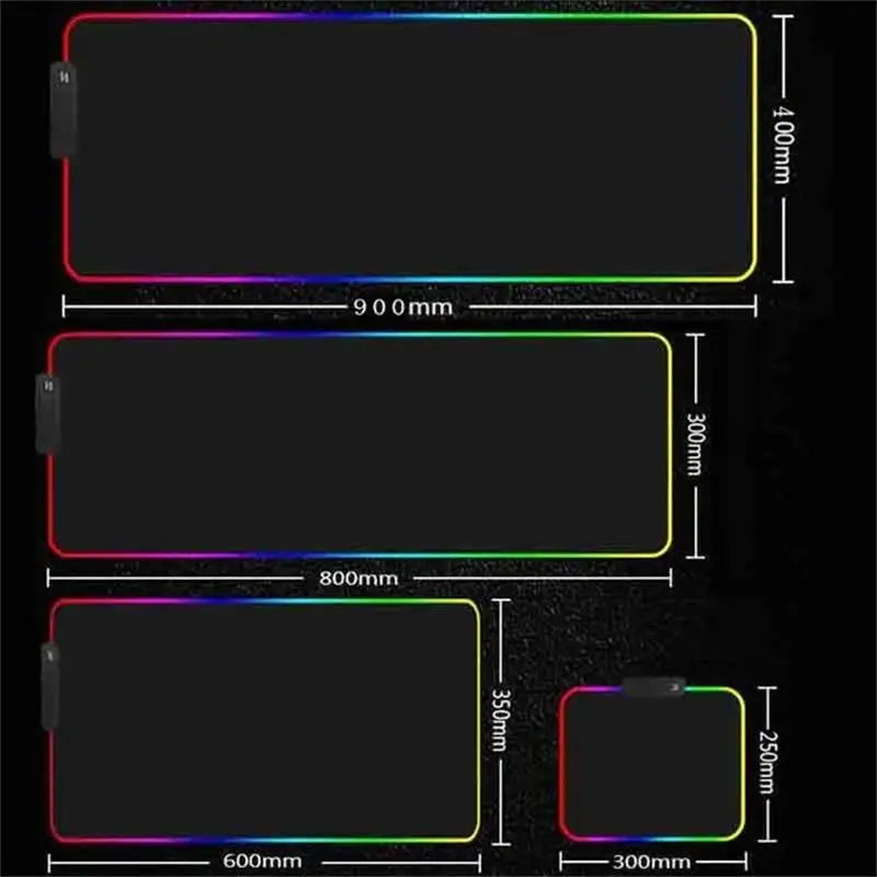 Alfombrilla de escritorio grande para teclado PC gamer XXL 900x400 RGB Alienware, alfombrilla de ratón gaming LED, accesorios de ordenador, Tapis De Souris Mousepads