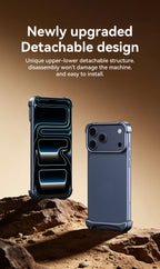 Genuine Aluminum SEBS Rubber Metal Bumper Double-layer ARC Case for IPhone 18 17 Pro Max Air Unique Design High-strength Cover