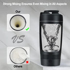 630ml USB Electric Portable Whey Protein Shaker bottle Fully Automatic Stirring Cup Rechargeable Gym Free Cocktail Blend Bottle