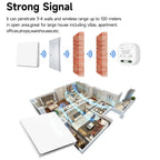 Self-powered Wireless Wall Switch No Battery Required 86Type RF433Mhz Waterproof Wall Switch
