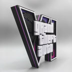 In Stock Custom 3d Gta 6 Grand Theft Auto Logo Stand Creative Desktop Ornament Game Peripheral Display Decor For Home Office