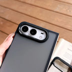 For iPhone Duo Case Luxury Translucent Matte Ultra Thin PC Case for iPhone Duo 18Fold Shockproof Metal Connector Hard Cover