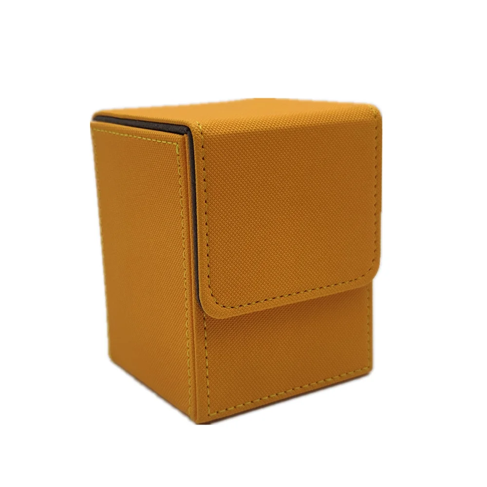 Card Fit For 100+Single Sleeved Cards  , Leather Trading Commander Deck Box Compatible With  Card Deck,Game Card Box