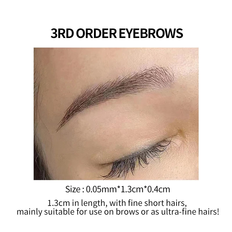 Real Eyebrow Texture Protein Fiber Cloned Eyebrows - Semi-Permanent PMU Microblading Eyebrow Pigment, Permanent Makeup Artists