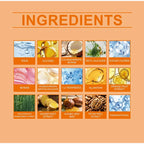 Turmeric Orange Vitamin C Body Wash Fresh Fragrance Shower Gel Moisturizing Brightening Exfoliating Deep Cleaning Smooth Skin