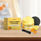 Turmeric Vitamin C Clay Mask Clay for Dull & Blemish-Prone Skin, Deep Cleansing Facial Mask, Face Masks Skincare Oil Control