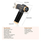 11-IN-1 Electric Massage Gun 99 Level Powerful Fascia Gun High-Frequency Vibration Body Massage Gun Arms Leg Muscle Masajeador