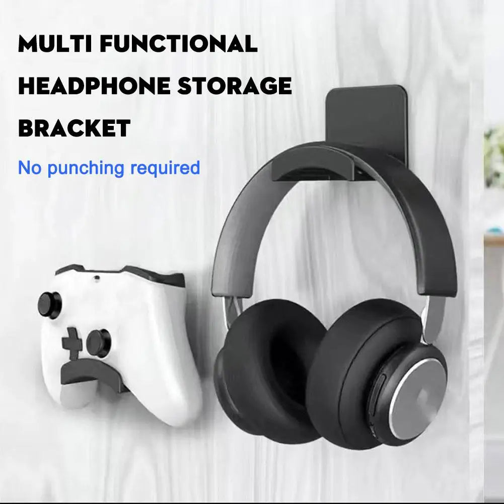 Universeller Wandhalterung Kopfhörerständer Gaming Controller Halter Headset Display Rack Untertisch Aufhänger Haken für Kopfhörerhalterung