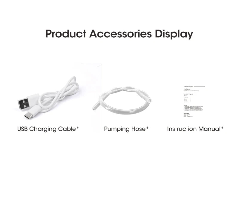 Water Dispenser Water Pump Electric Bottle Pump Mini Portable Water Pump Usb Foldable Household Automatic Water Dispenser