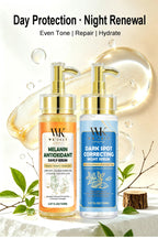 WK JALY Dark Spot Correcting Day and Night Serum, With Turmeric, Vitamin C, Moisturizing, Lightening, Even Skin Tone Essence