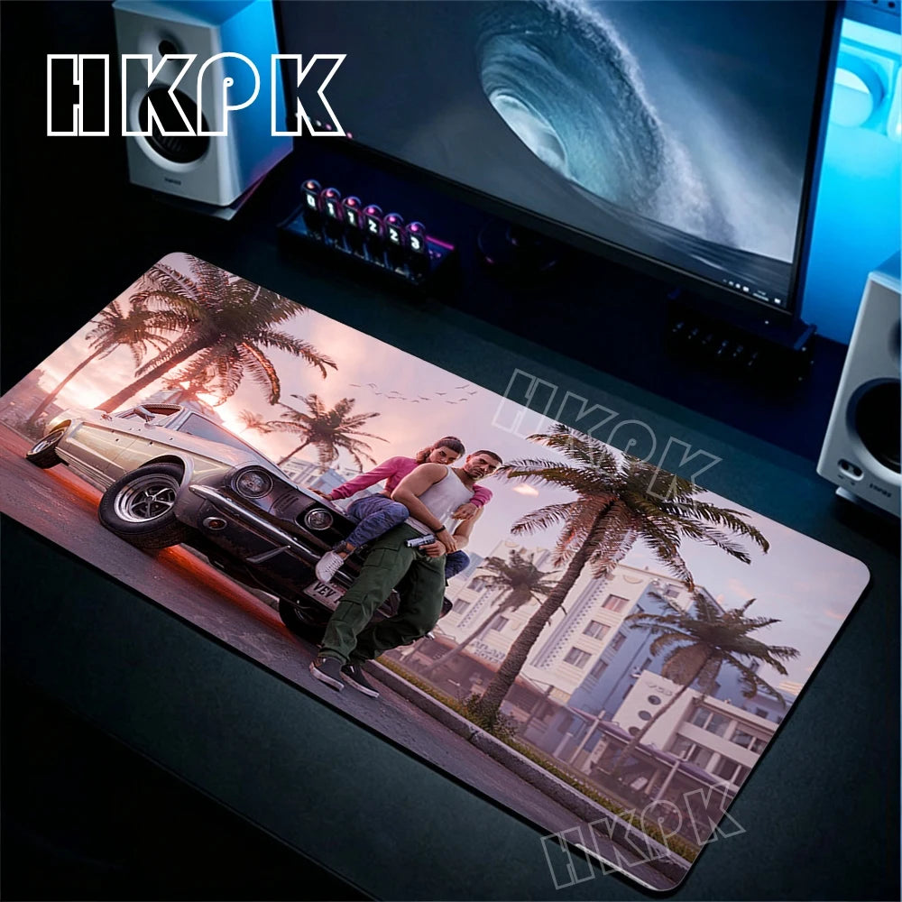 XL Grand Theft Auto GTA Mouse Pad Gamer Computer Office Accessories Mousepad Rubber anti Slip Big Mat Giving Gifts to Boyfriends