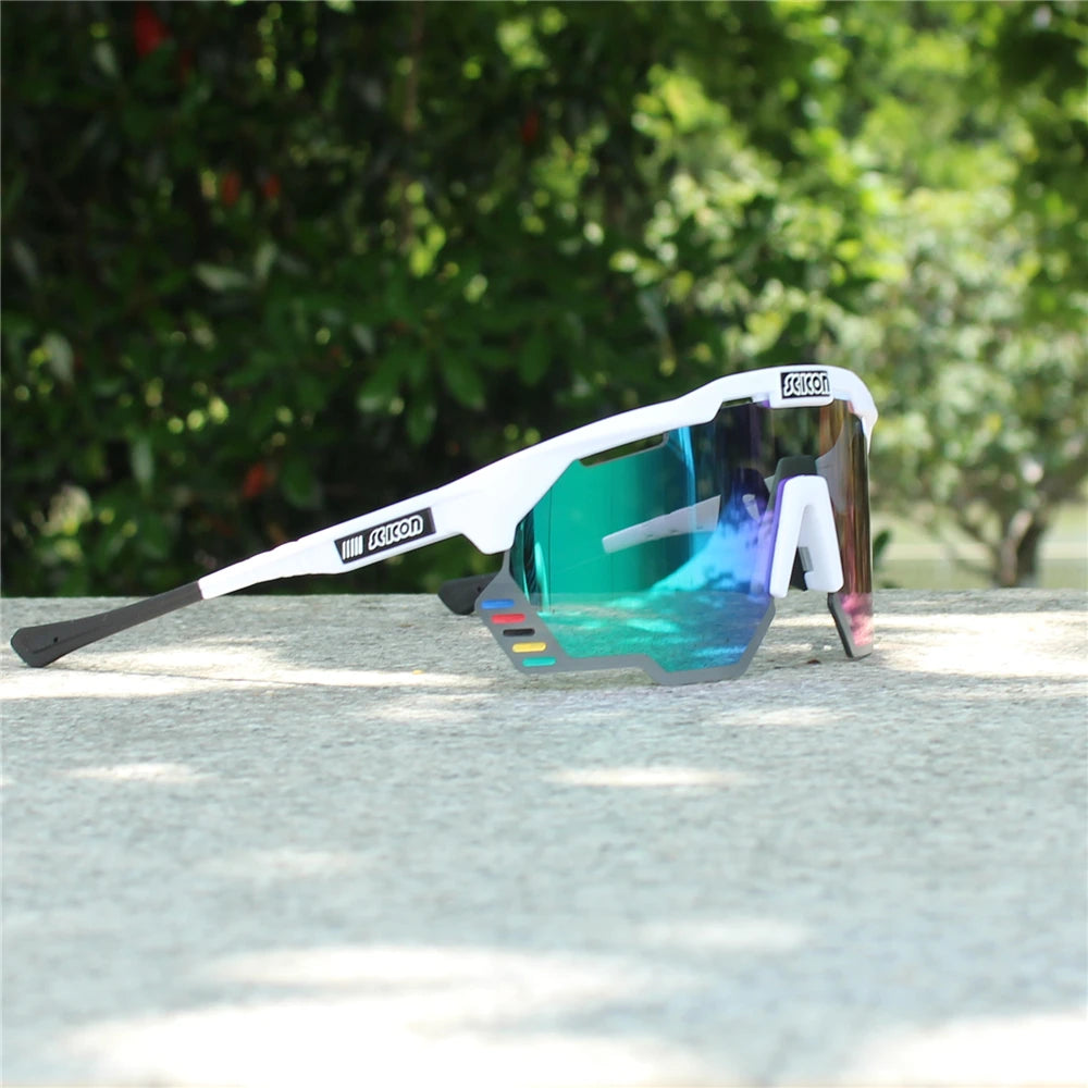SCICON AEROSHADE KUNKEN UV400 Cycling Sunglasses with Case - Outdoor Sports Men's MTB Road Bike Eyewear Women's Goggles
