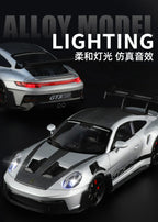 1:24 911 GT3 RS Alloy Sports Car Model Collection Ornament Toy Vehicle Diecast Miniature Voiture Boyfriend Gift