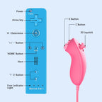 For Nintendo Wii/Will U Joystick 2in1 Wireless Remote Gamepad Controller Set Optional Motion Plus with Silicone Case Video Game