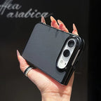 High Quality Solid Color Woven Texture Shockproof Folding Phone Case For IPhone Duo Fashionable Phone Protective Case