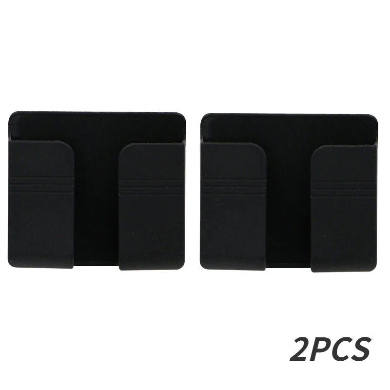 Punch Free Wall Mounted Remote Control Holder Phone Charging Organizer