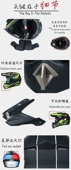 ORZ-905 Off road racing motorcycle helmet bicycle speed drop DH full helmet rally off-road helmet