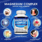 Magnesium Complex with Glycinate Citrate Malate Multiple Magnesium Forms 1000mg Daily Mineral Supplement Capsules