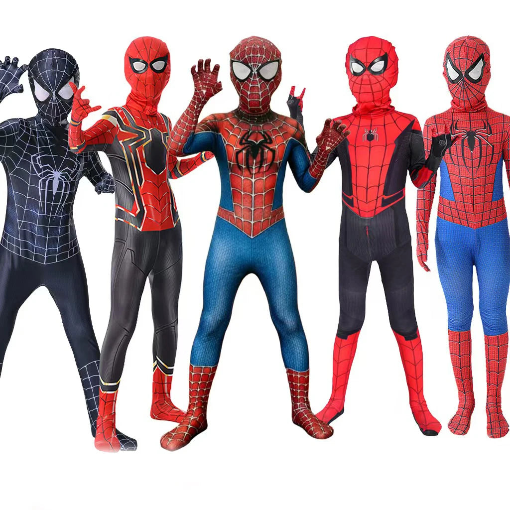 Superhero Cosplay Jumpsuit Tight Stretch Bodysuit Halloween Party Costume Role‑Play Fancy Dress For Men Adults Carnival Event