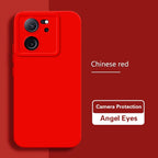Durable Matte Angel Eyes Case for Xiaomi 13T 13 T Pro Shockproof Soft Square Liquid Silicone Original Mi13T 13TPro 5G Back Cover