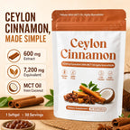 Ceylon Cinnamon Softgels 7200mg Equivalent,12:1 Concentrated Extract with MCT Oil,High Bioavailability, Daily Balance Support