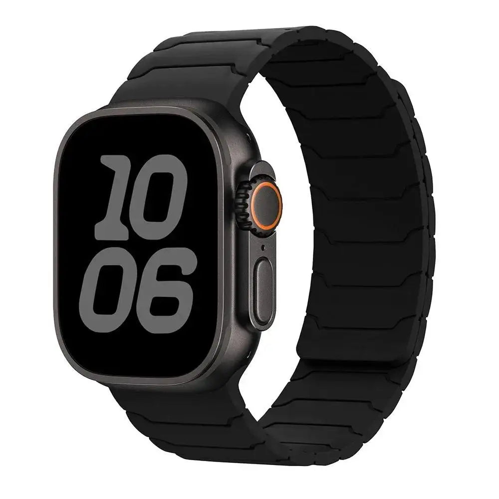 Magnetic Strap Silicone Bracelet For Apple Watch ultra 3 2 49mm 45mm 44mm 40mm 42mm 46mm 41mm 38mm IWatch Series 11 10 SE 9 8 7