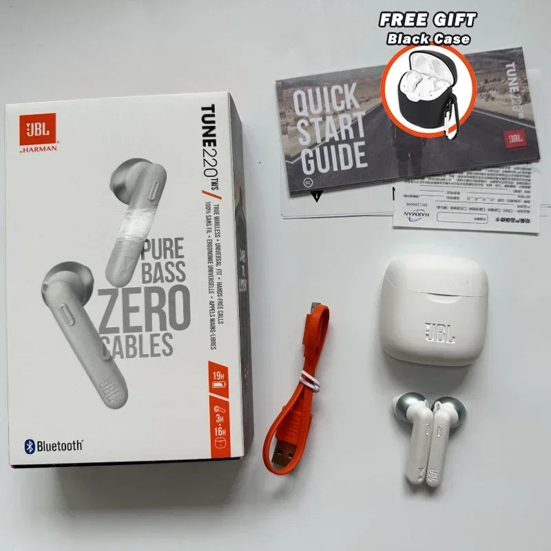 JBL Tune 220TWS True Wireless Bluetooth Earbuds with Bass Sound and Mic