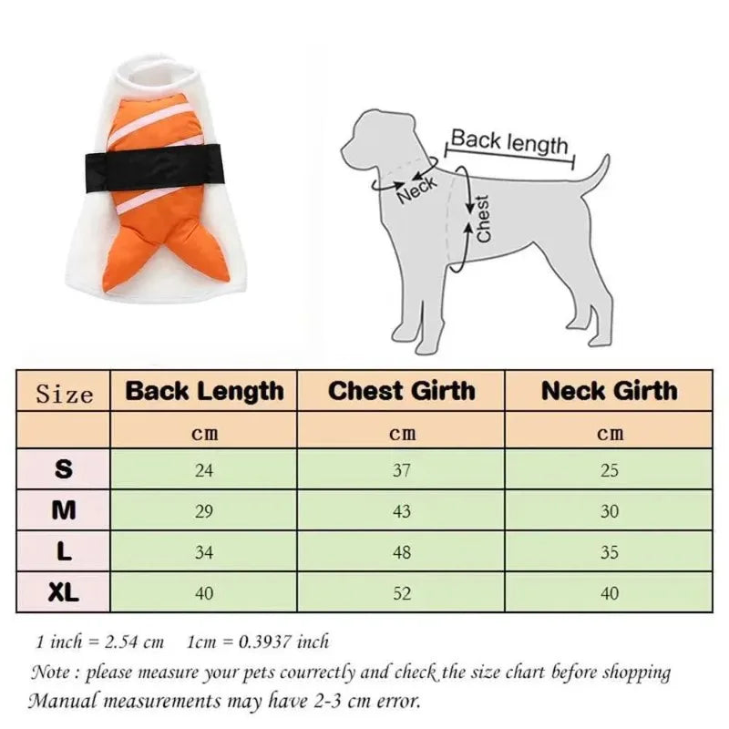 Halloween Cosplay Clothes Pet Dog Costume Funny Dog Outfits Fish Food Pet Costume Cat Puppy Breathable Party Outfit Christmas