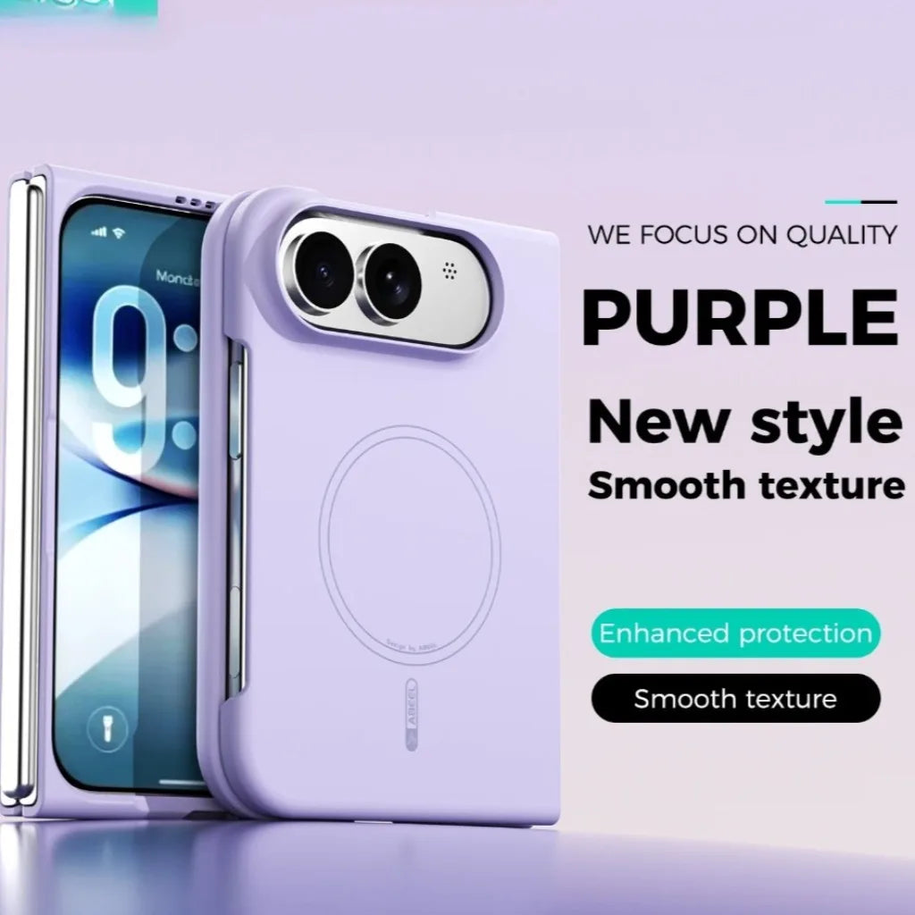 Macaron Color For Magsafe Magnetic Phone Case For Apple iPhone Duo 18 Fold Wireless Charging Shockproof Hard Cover