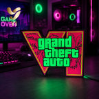 In Stock GTA 6 Horizon Ambient Light USB Cool Desktop & PC Case Decoration 3D‑Printed Ornament ARGB Faith Light Trendy Gift