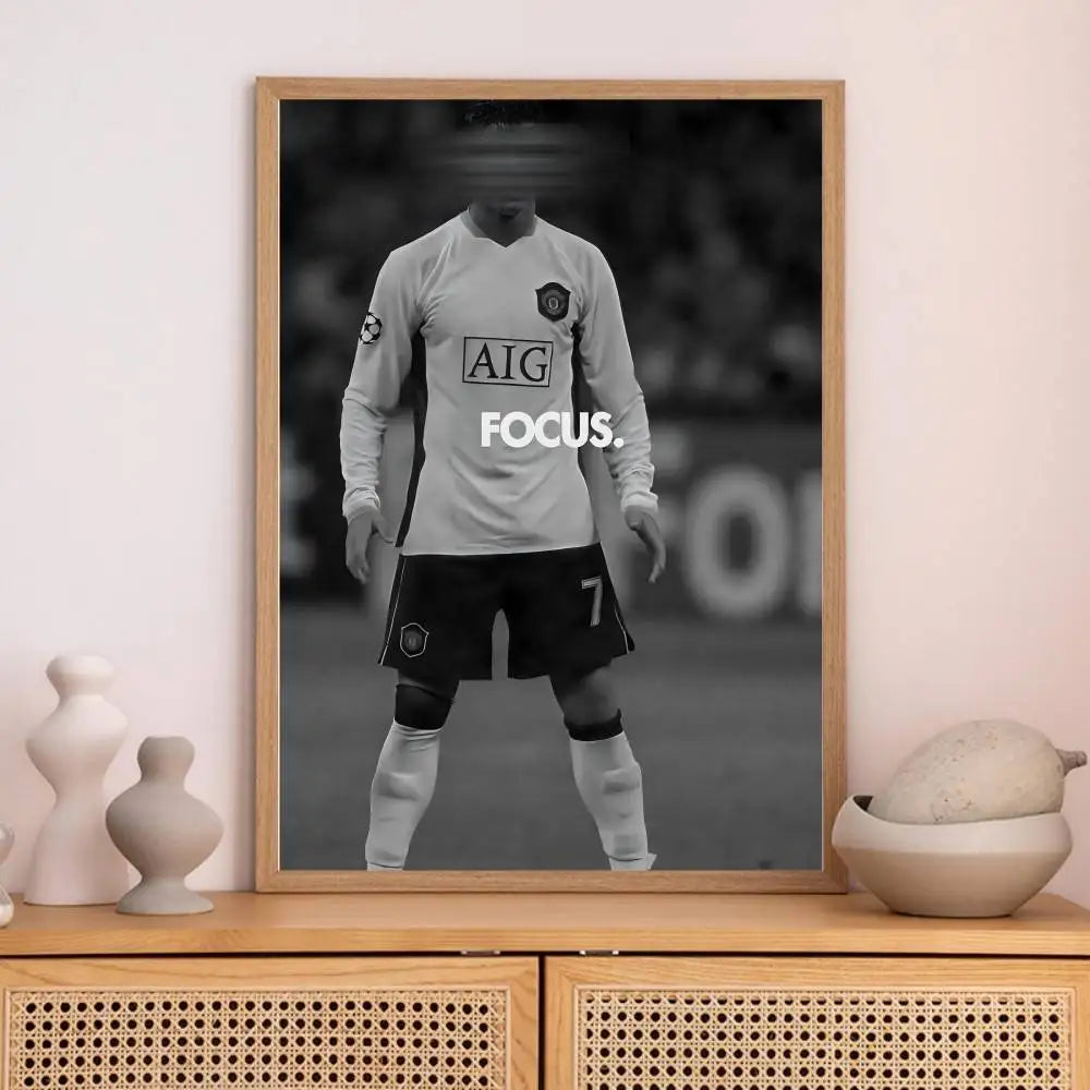 Athlete Inspirational Quotation Poster Home Gym Football Basketball Prints Wall Stickers Paintings for Home Living Room Decor