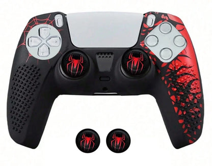 Rutschfeste Controller-Hülle für PS5 Controller, Silikonabdeckung mit Gummi-Daumengriff und Touchpad-Sticker für PS5