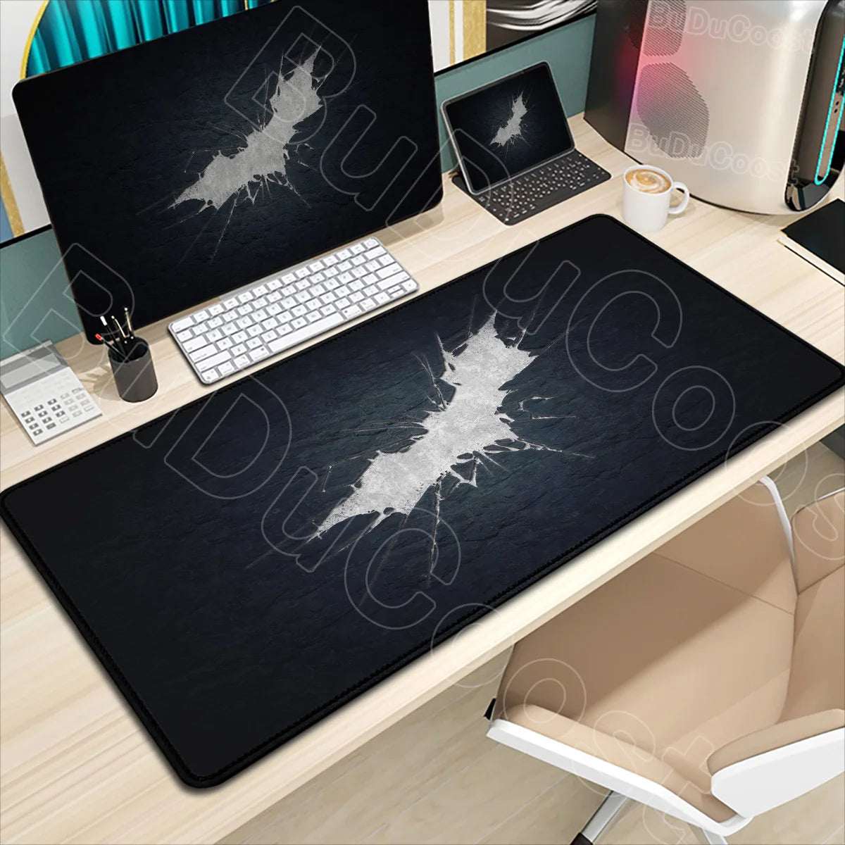 B-Batman Mouse Pad HD Large Gaming Non-slip Rubber Keyboard Desk Mat Office Laptop Computer Pc Gamer Cabinet Mousepad Xxl Carpet