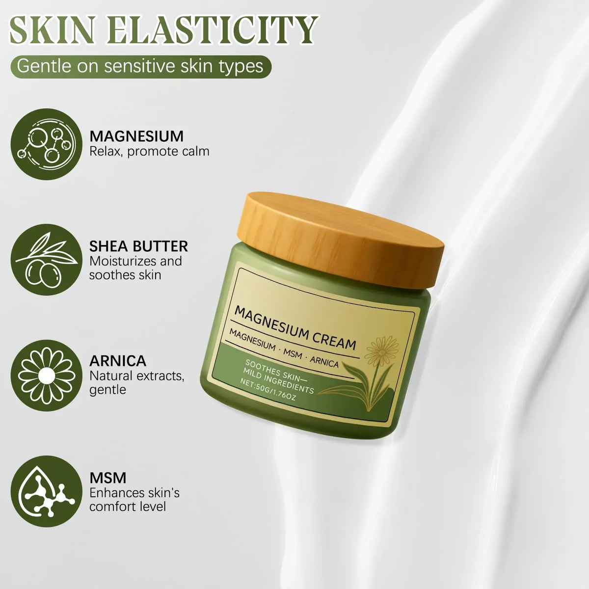 2026 Total Relief Soothing Magnesium Cream for Muscle Comfort Brightening  Soothing Nerve For Daily Skin Hydration Moisturizing