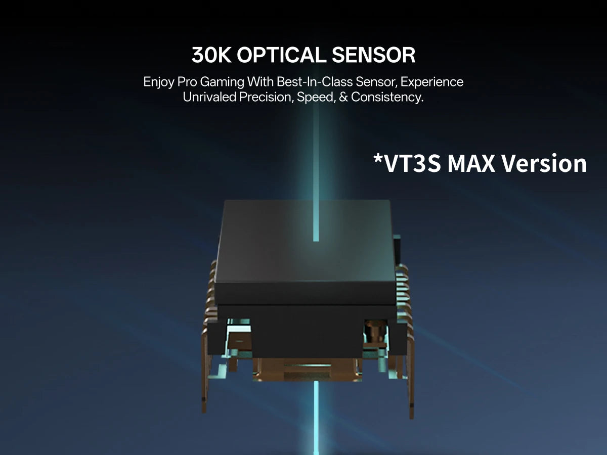 Rapoo VT3S MAX / VT3S Wireless Gaming Mouse 30K/26K DPI True 8K Wireless Polling Rate 49g Lightweight Up to 750 Hour Battery 8 Programmable Buttons On-Board Memory Esports Laptop Gaming Mice Compatible with Windows Mac