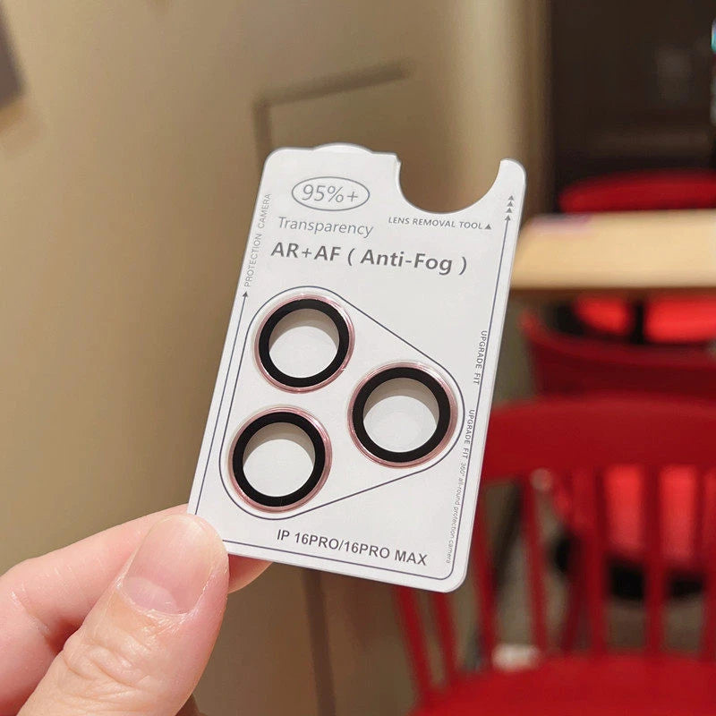 Quick Install Camera Lens Protector with Positioning Frame and Pry Tool, Compatible with iPhone 17/16/15/14/13/12 Pro Max