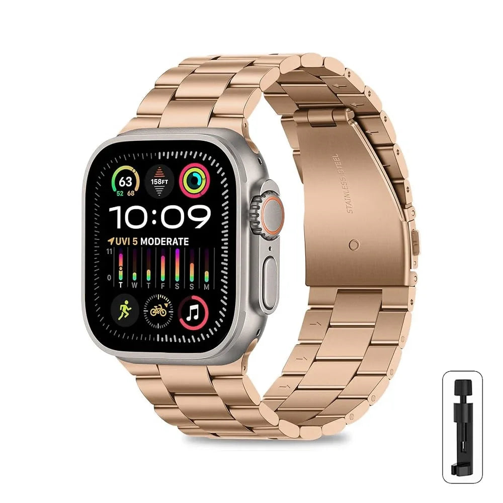 Stainless Steel Strap for Apple Watch Ultra 3/2 Band 46mm 49mm 40mm 44mm 42mm 41mm 45mm Bracelet IWatch Series 11 10 9 8 7 SE 6