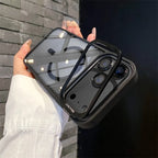 Luxury Bracket Stand Magnetic Phone Case for iPhone 18 Pro 17 16 Plus 15 14 13 12 Pro Max With Lens Protector Cover for Magsafe